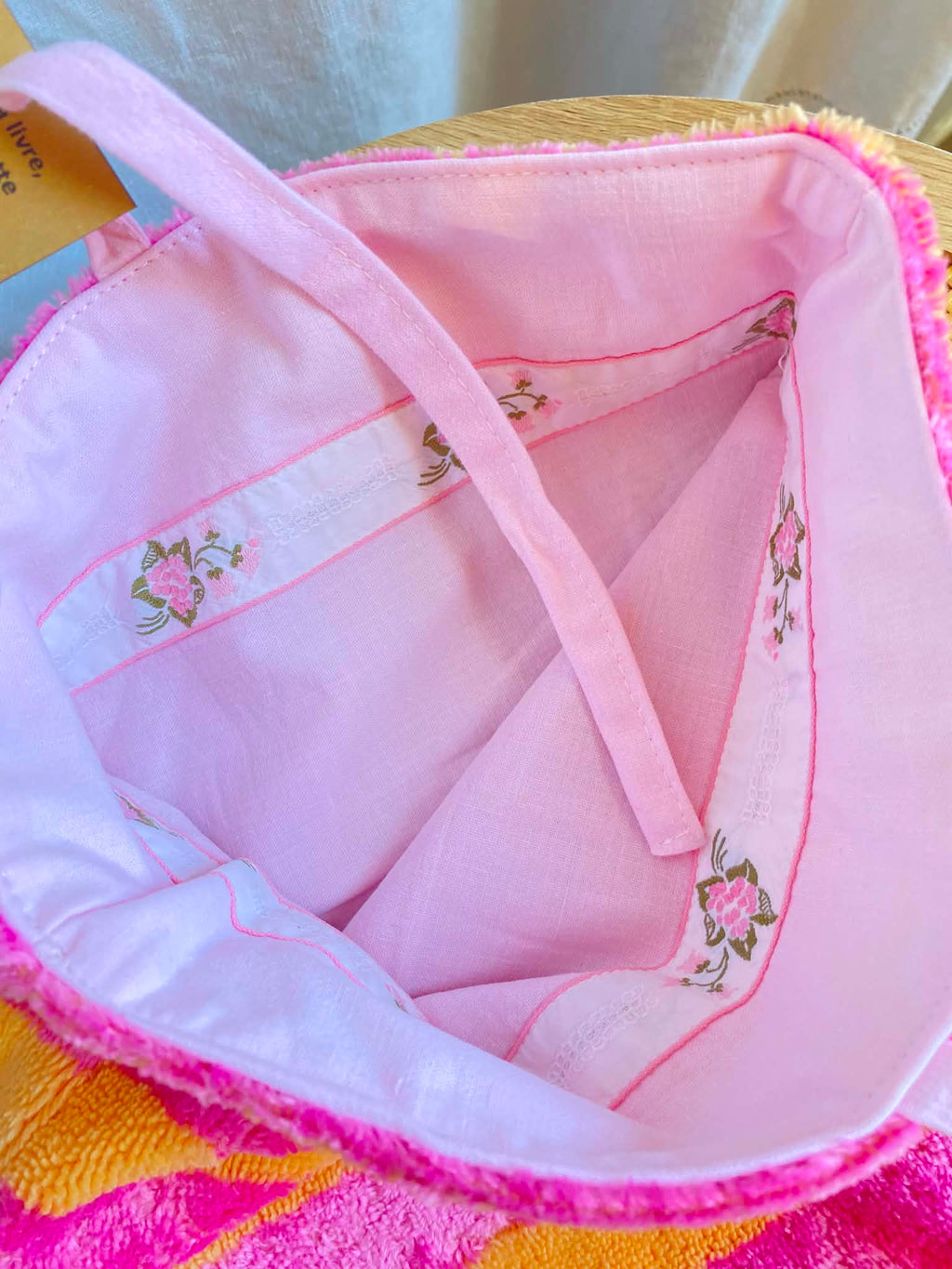 Pochette à livre réversible en éponge de bambou & coton