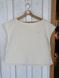 Pull SOFIA - écru, broderie lune