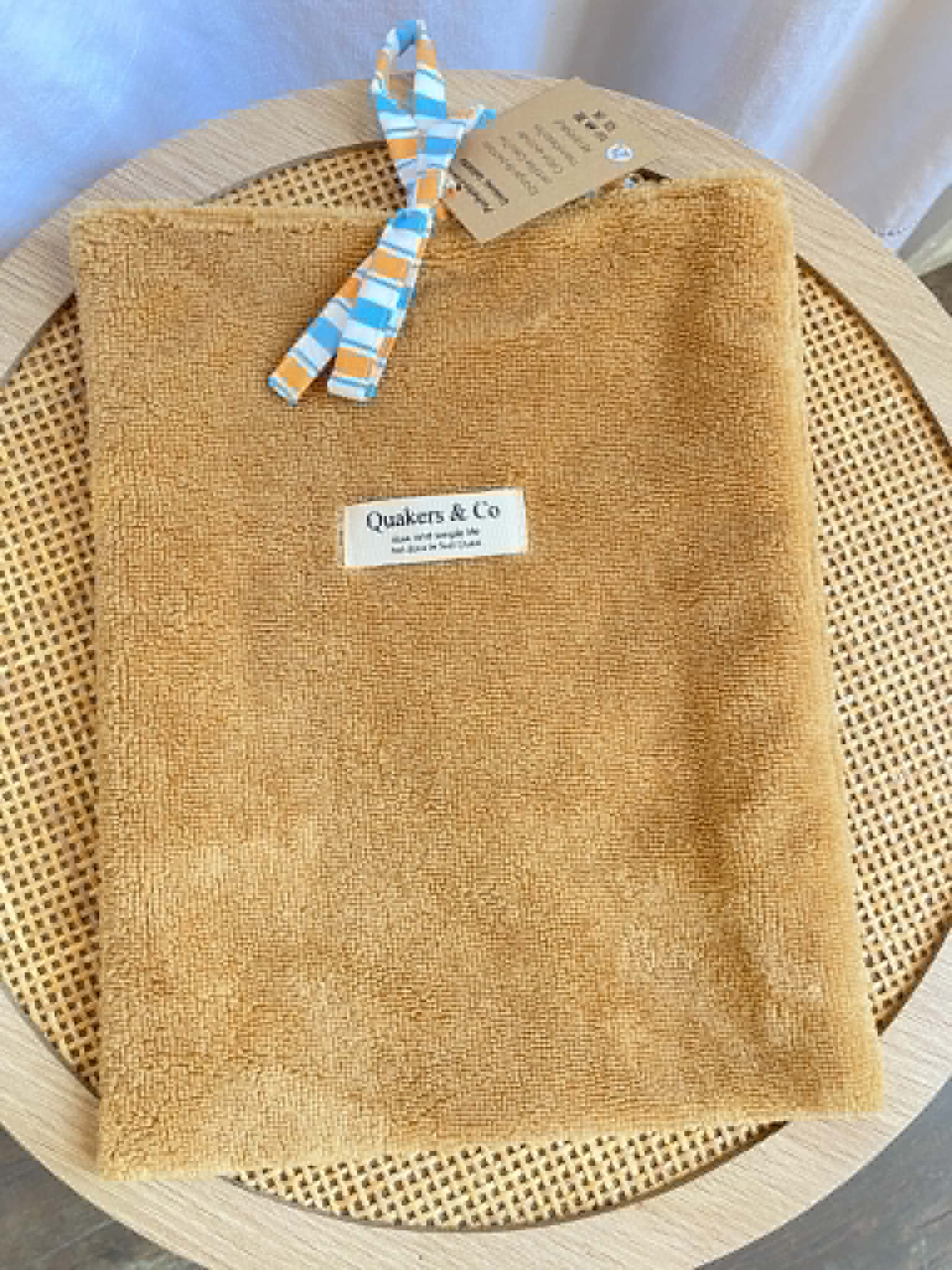 Pochette à livre réversible en éponge de bambou & coton