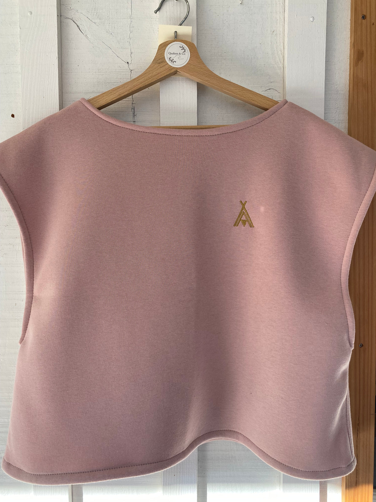 Pull SOFIA - rose, broderie éthnique