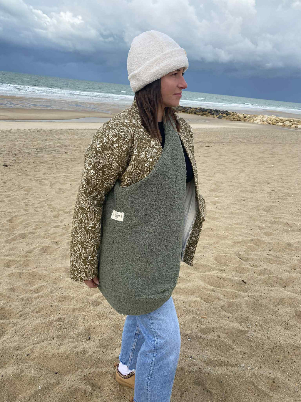 Sac HOBO - kaki - SOLDES