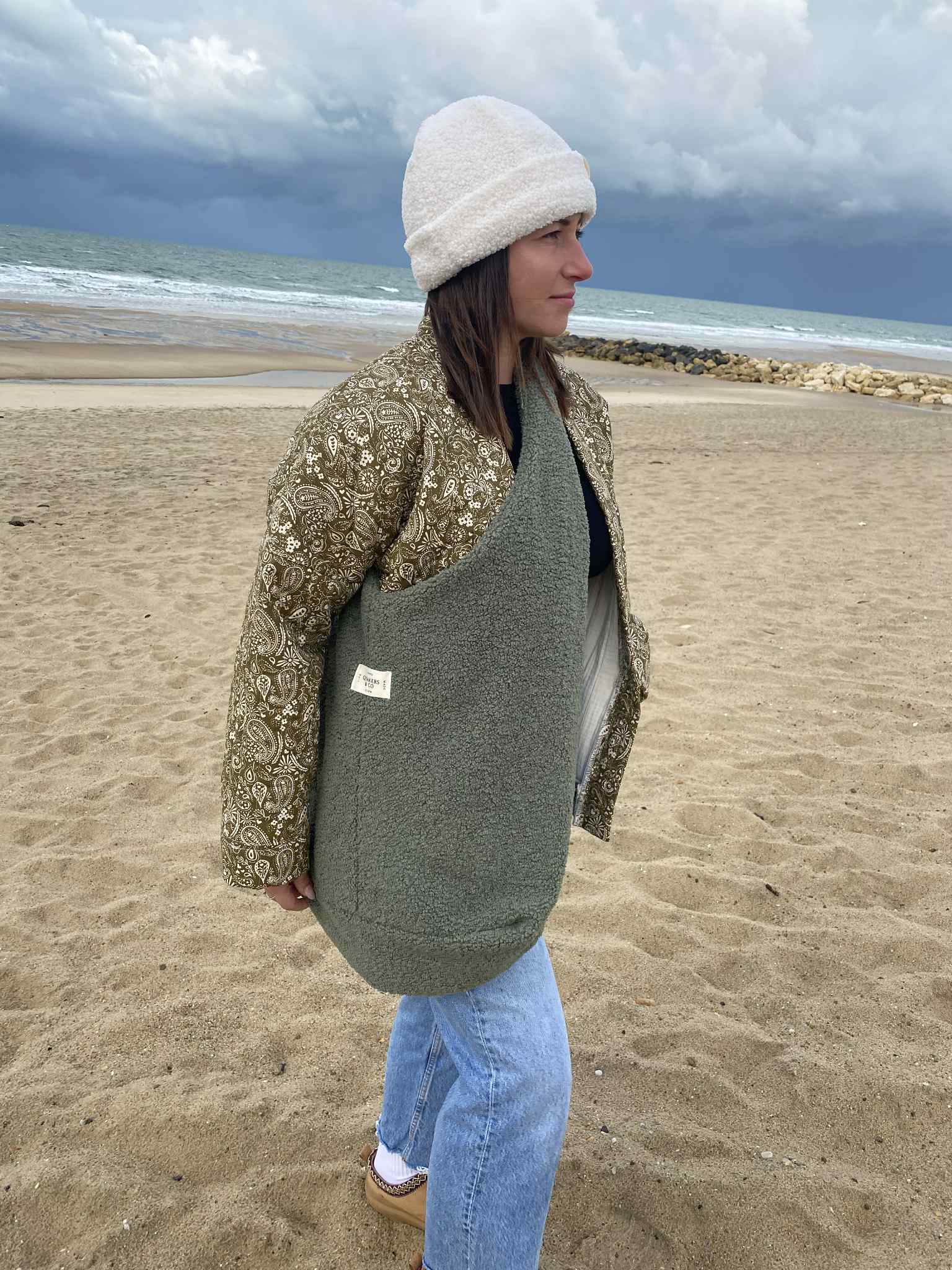 Sac HOBO - kaki - SOLDES