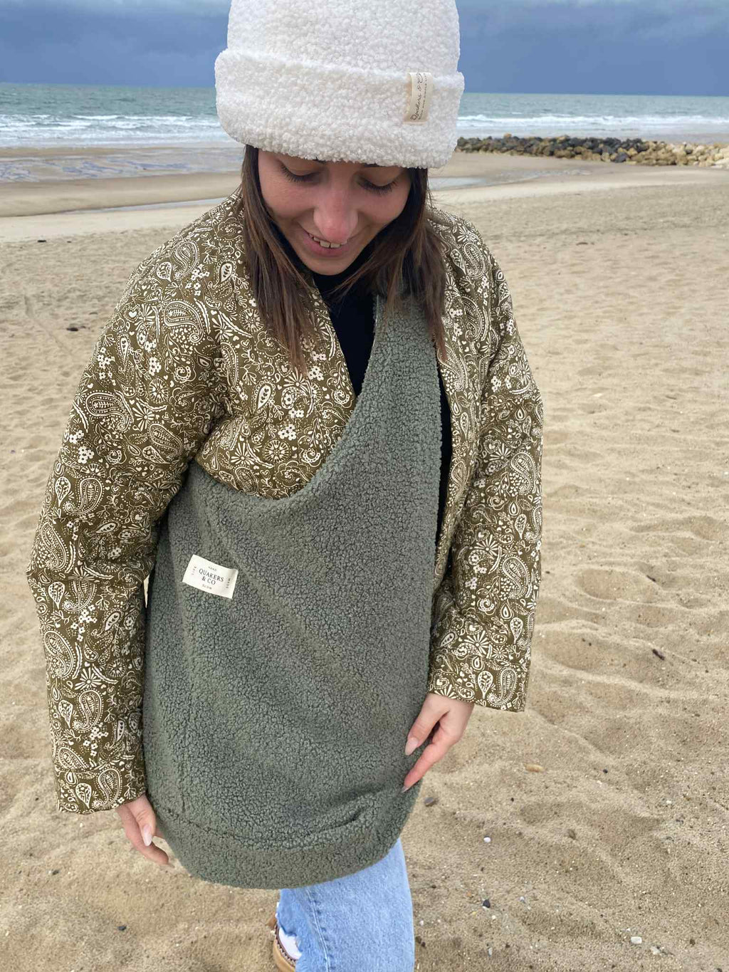 Sac HOBO - kaki - SOLDES