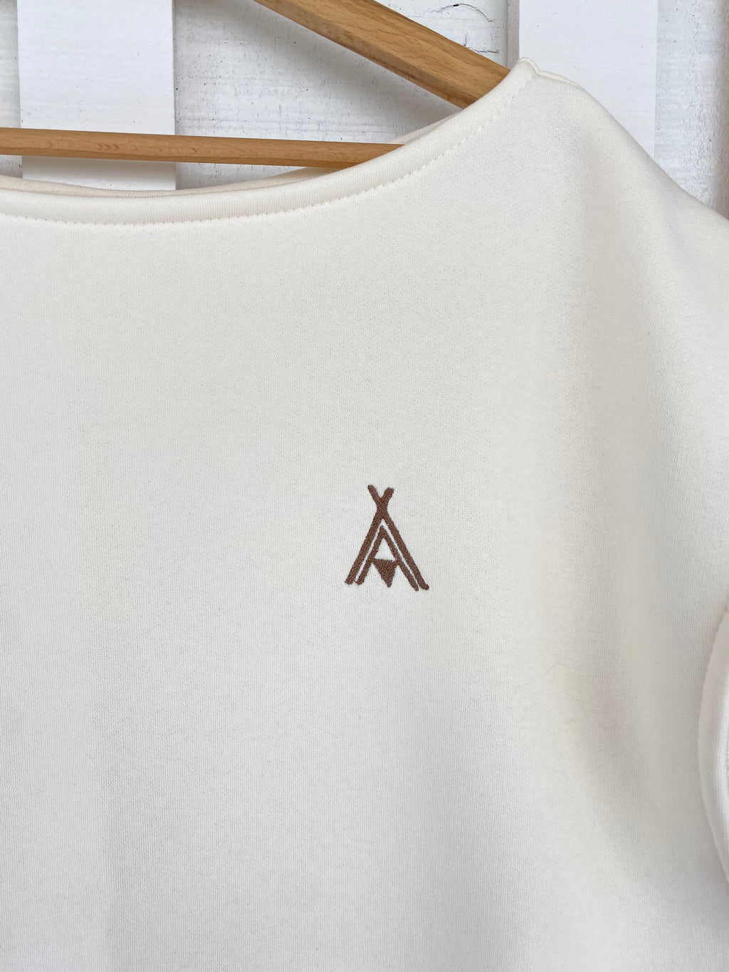 Pull SOFIA - écru, broderie ethnique