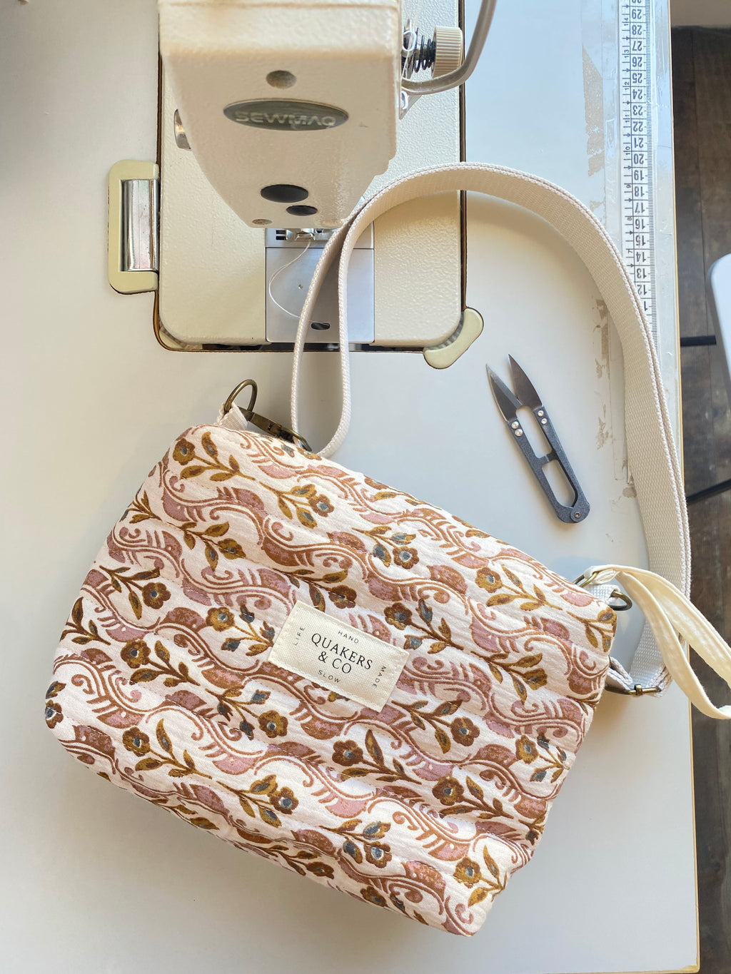 Sac Ariane - matelassé fleurs