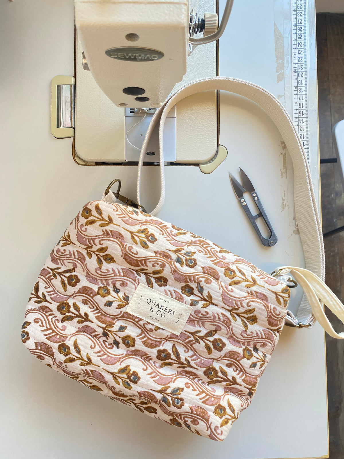 Sac Ariane - matelassé fleurs