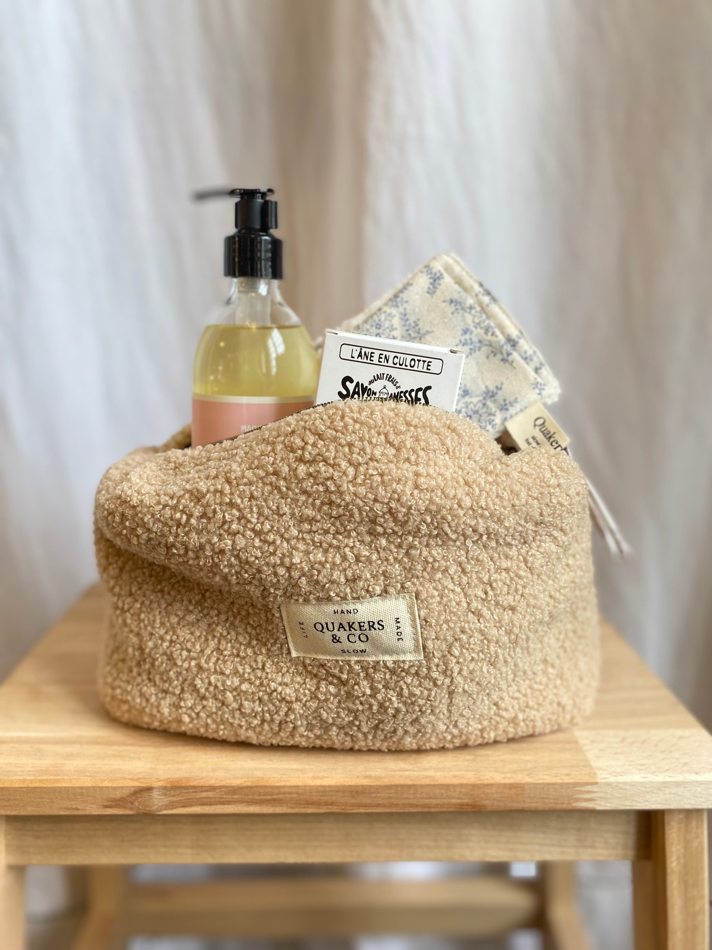 Trousse de toilette rectangulaire à 3 poches