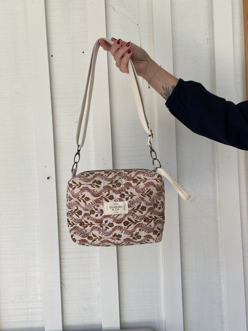 Sac Ariane - matelassé fleurs