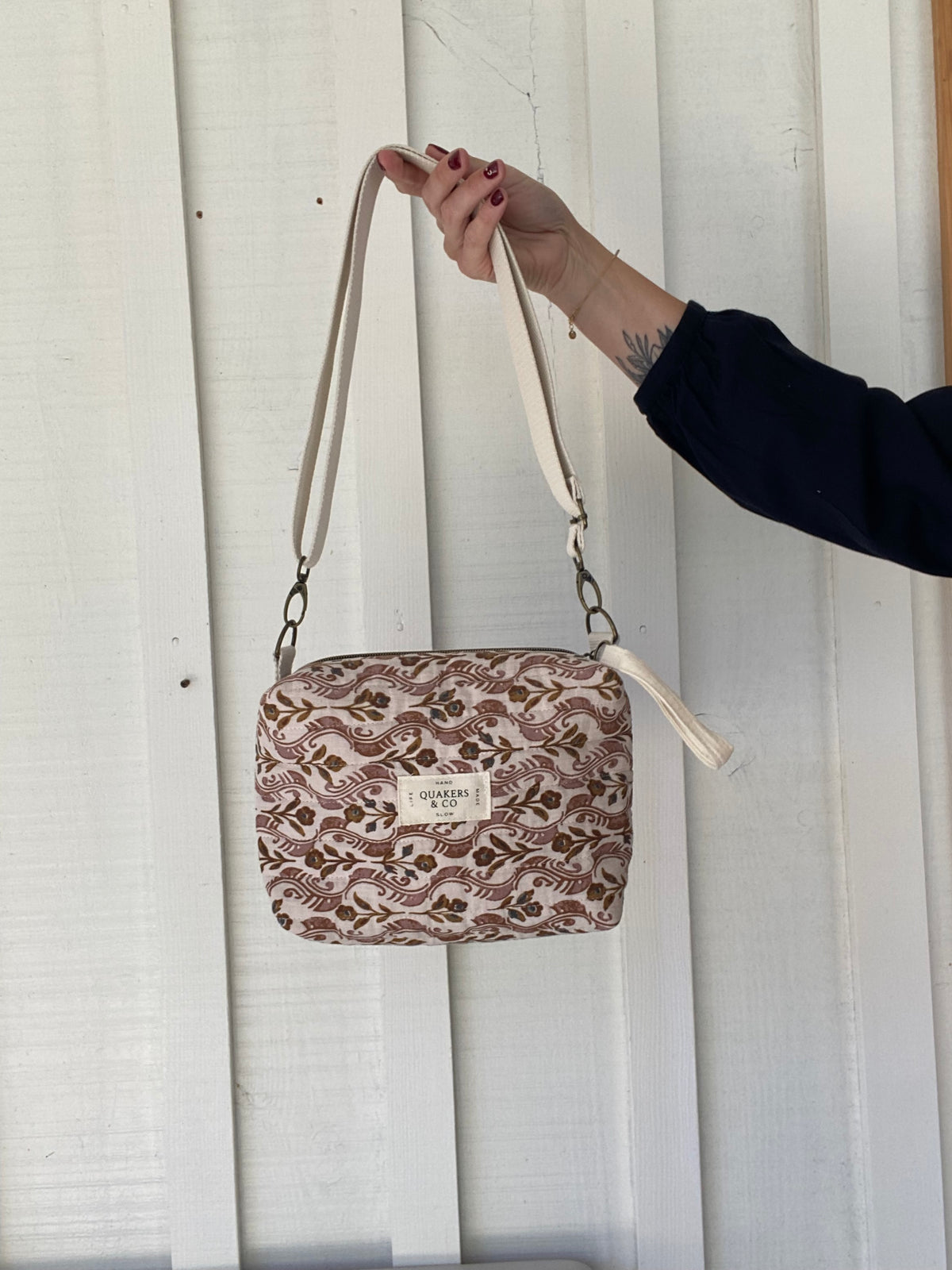 Sac Ariane - matelassé fleurs