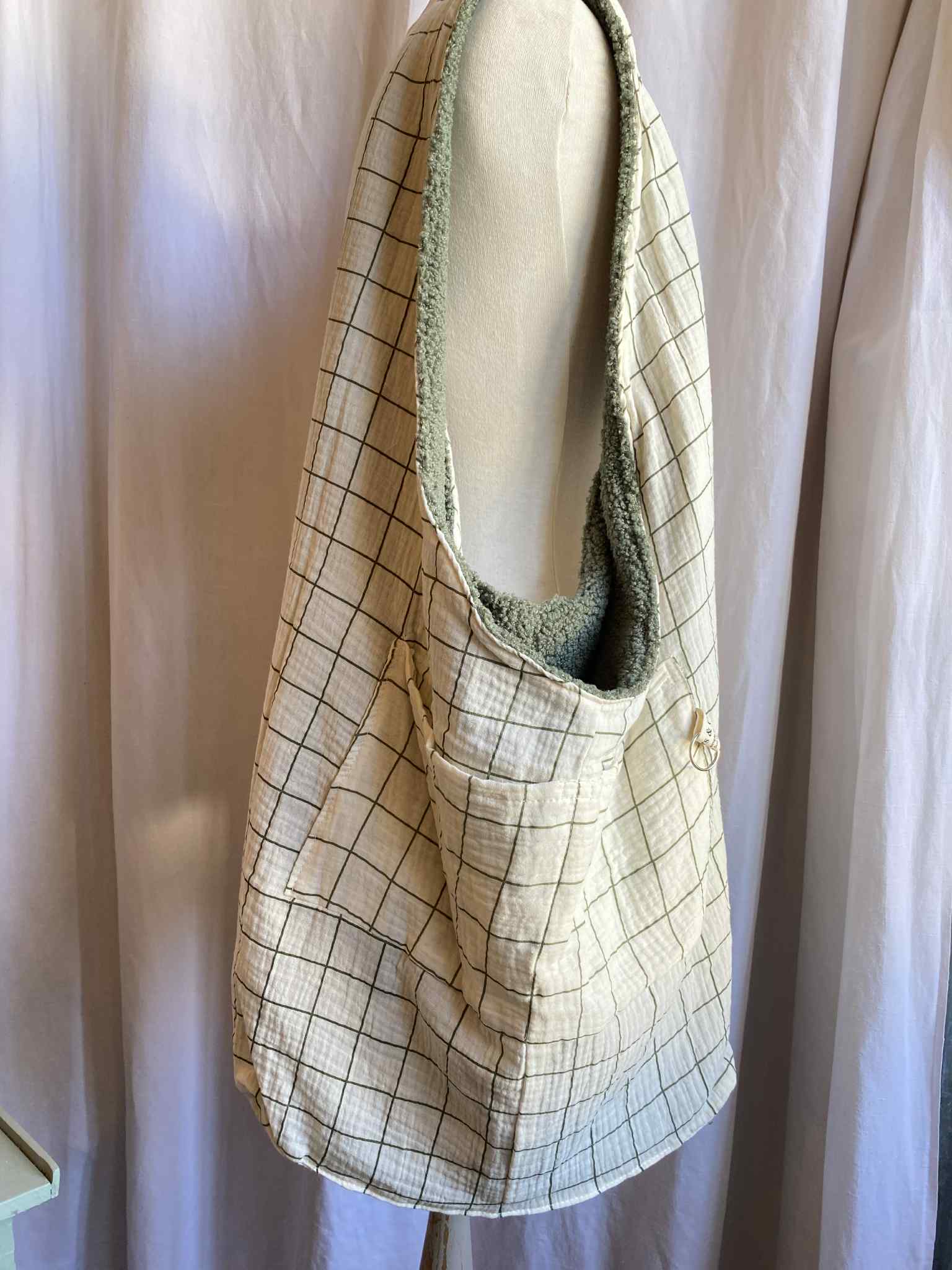 Sac HOBO - kaki - SOLDES