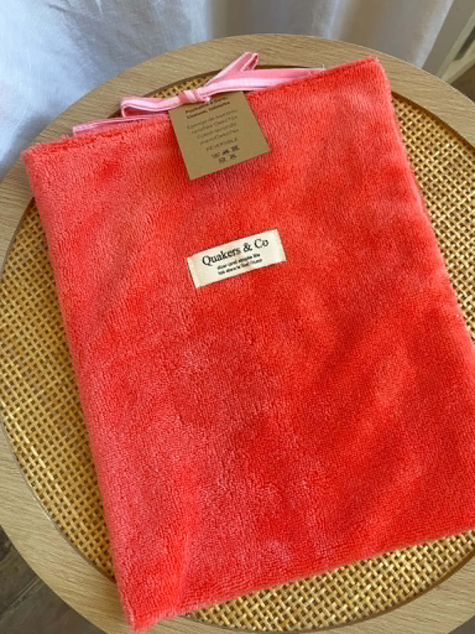 Pochette à livre réversible en éponge de bambou & coton