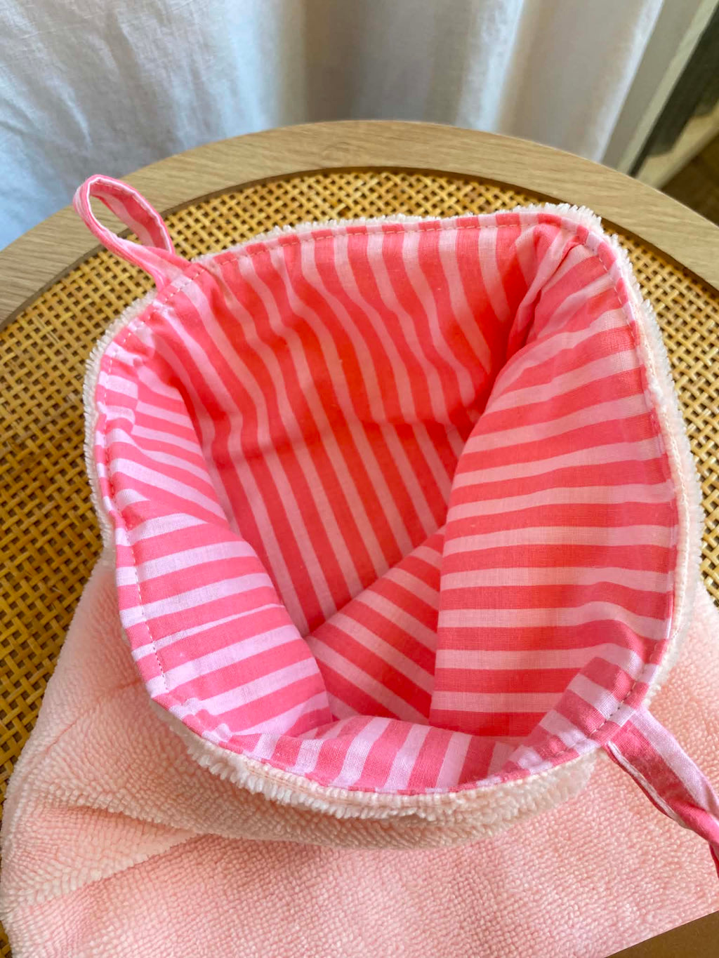 Pochette à livre réversible en éponge de bambou & coton