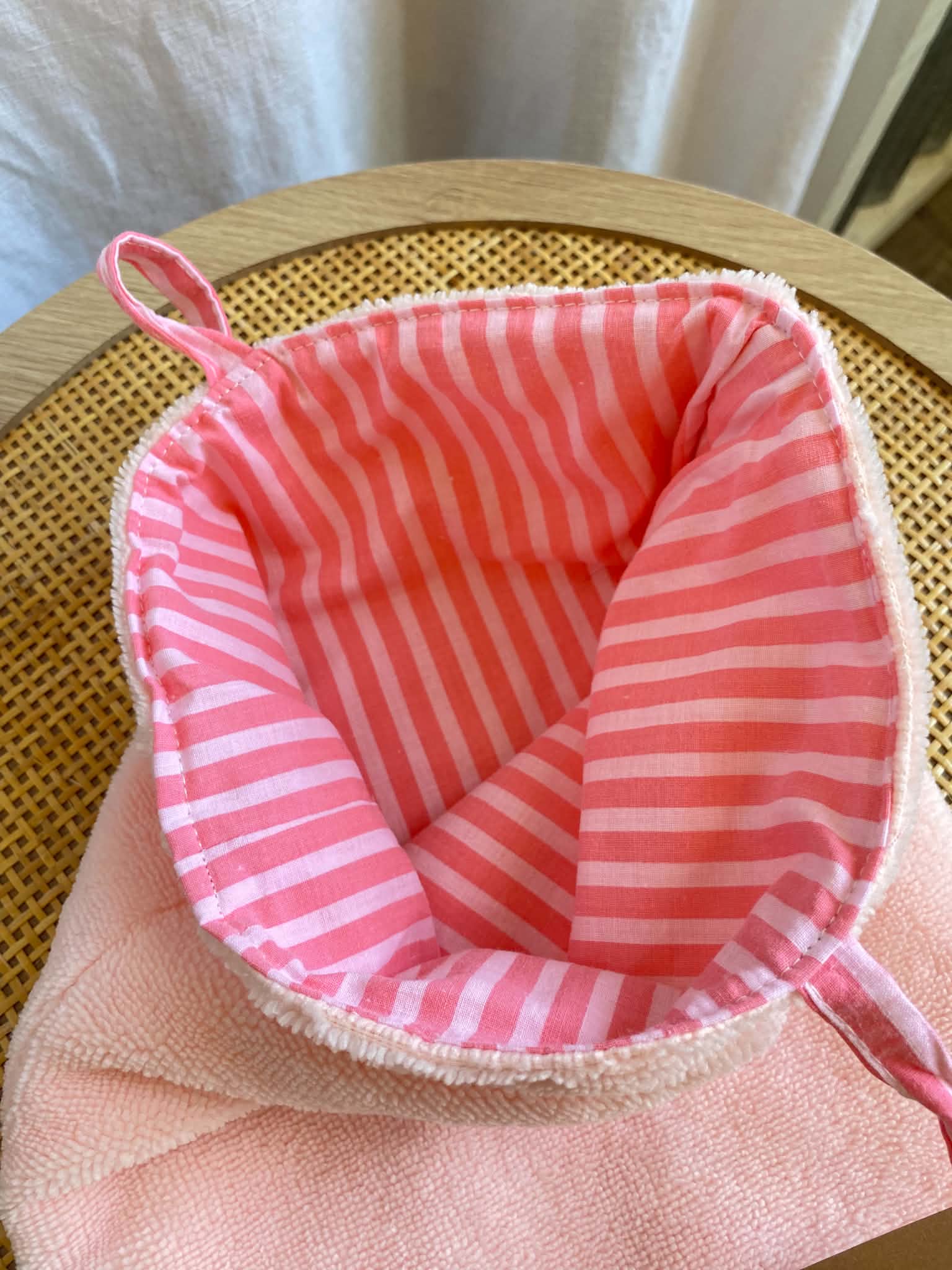 Pochette à livre réversible en éponge de bambou & coton