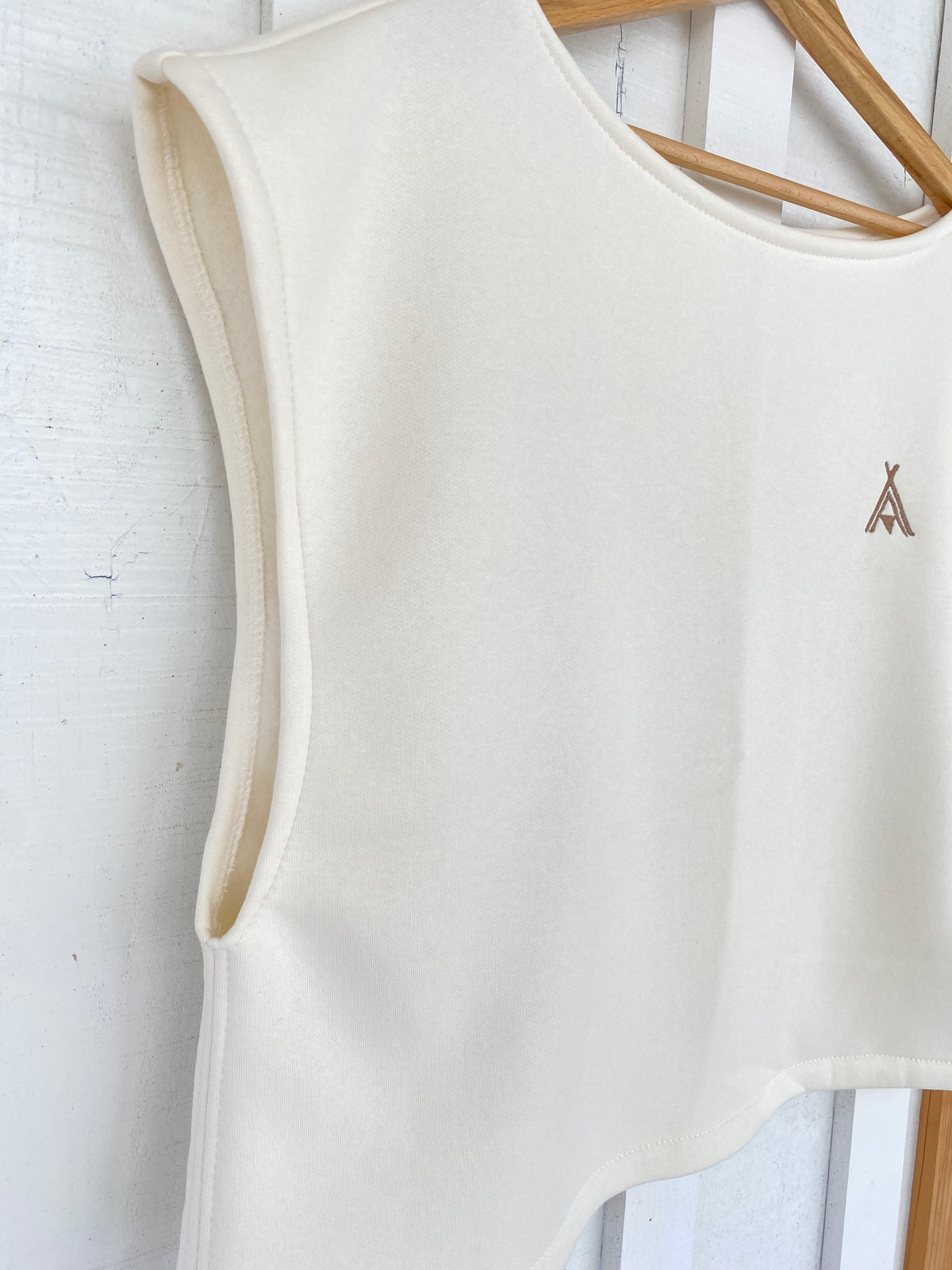 Pull SOFIA - écru, broderie ethnique
