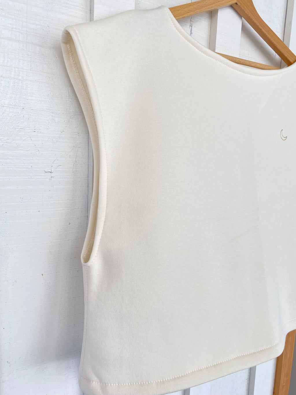 Pull SOFIA - écru, broderie lune