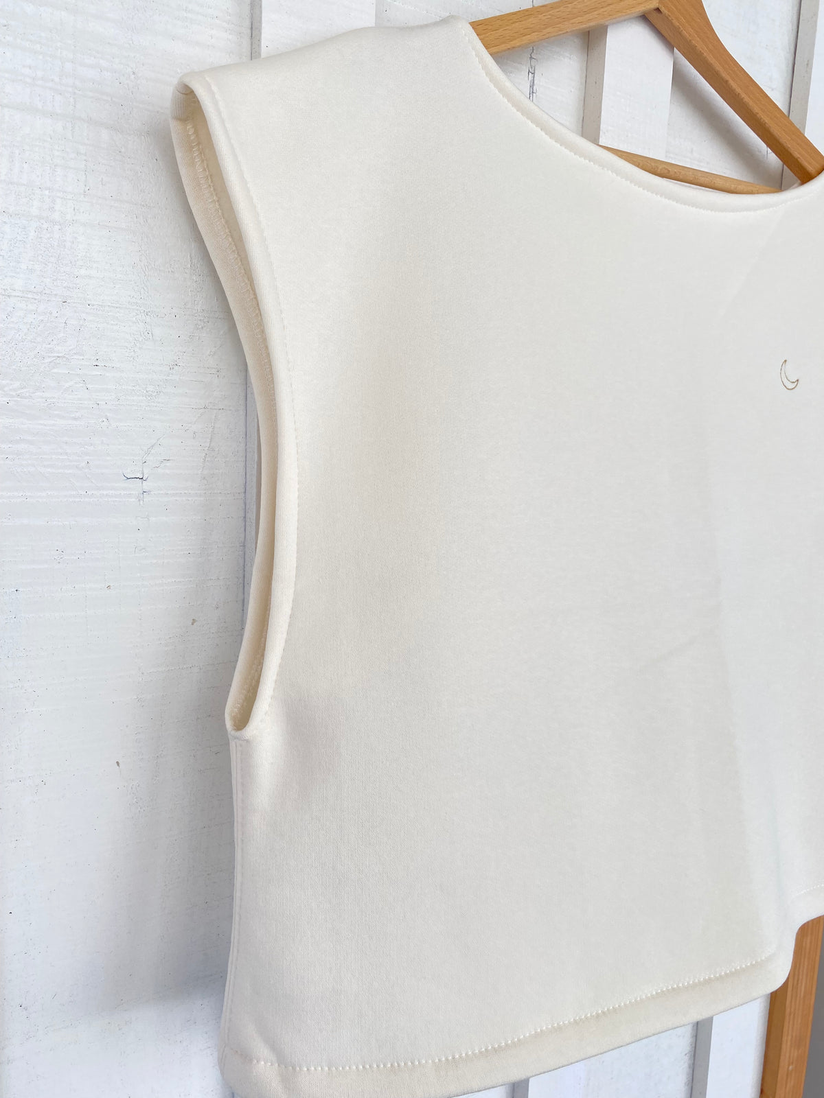 Pull SOFIA - écru, broderie lune