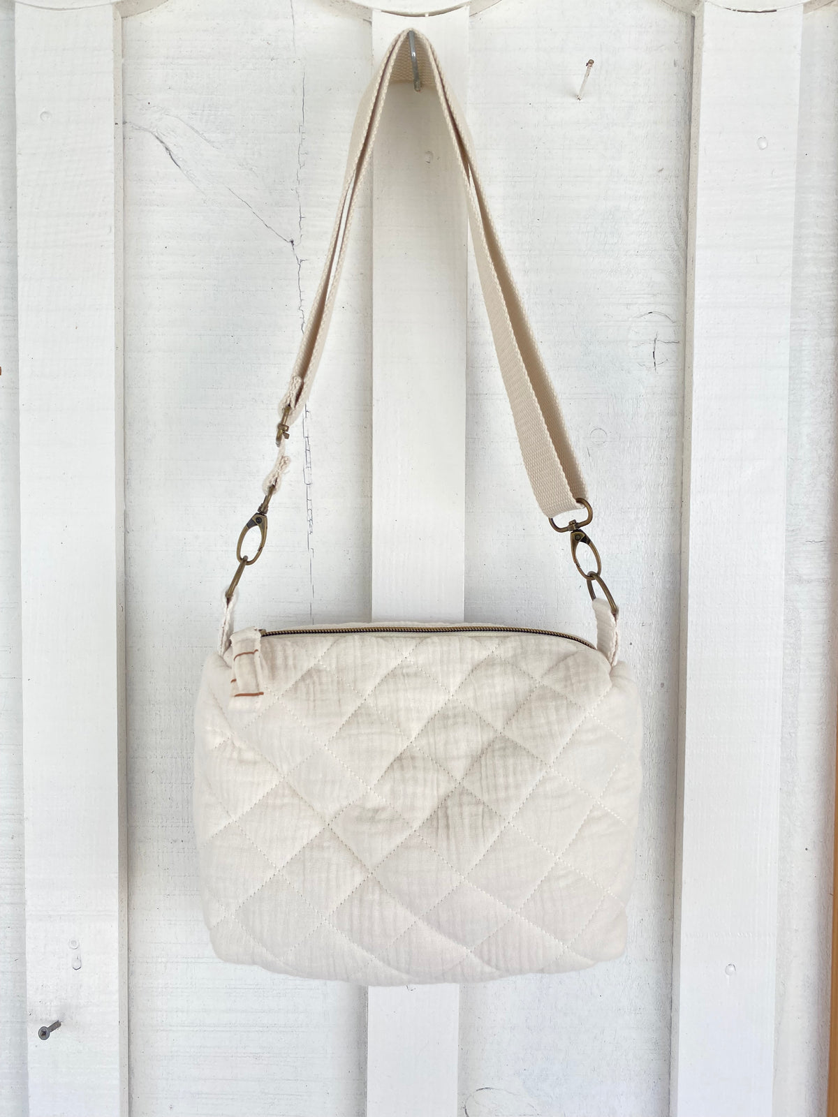 Sac Ariane - matelassé blanc