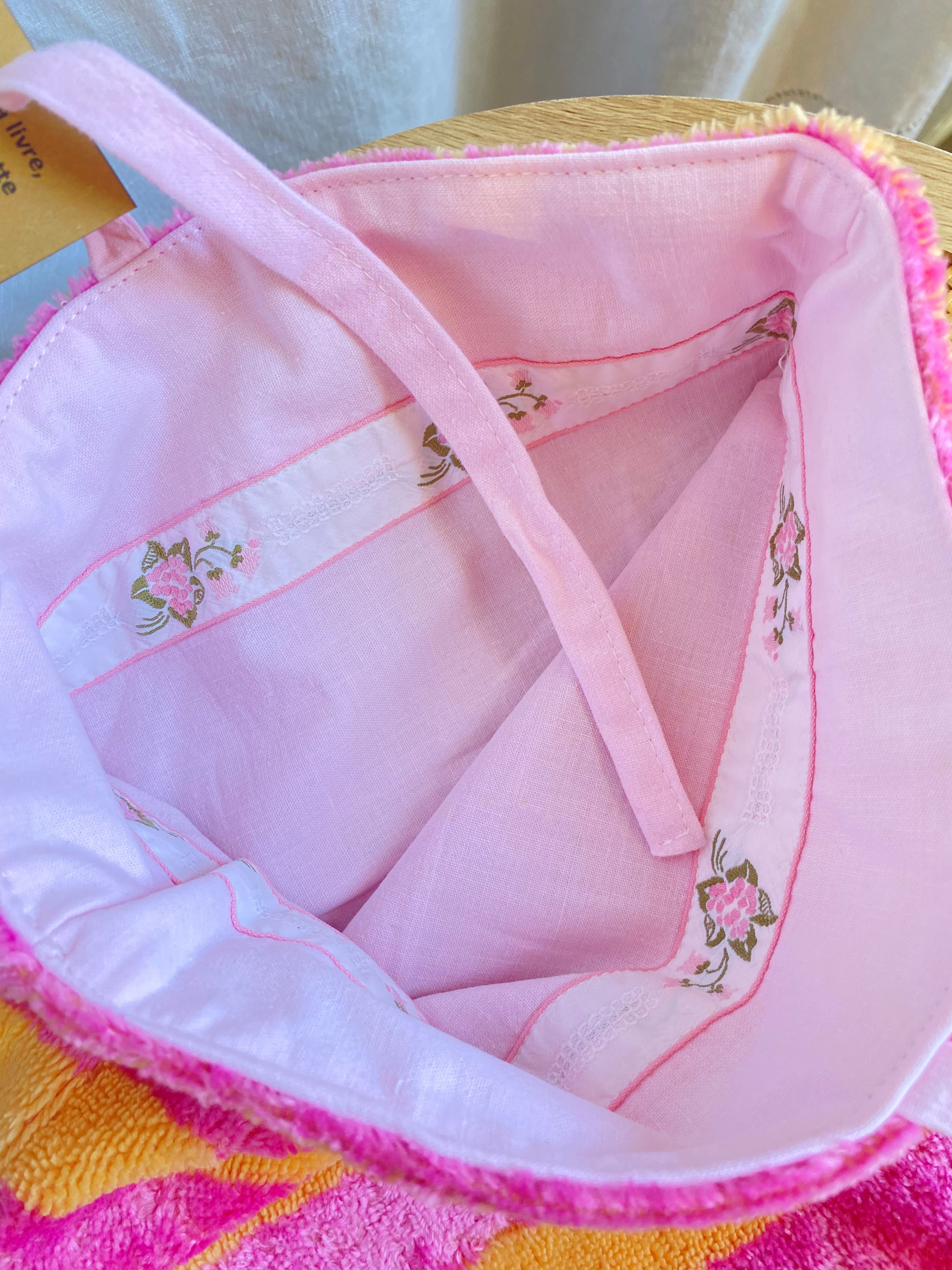 Pochette à livre réversible en éponge de bambou & coton