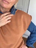 Pull SOFIA - camel, broderie lune