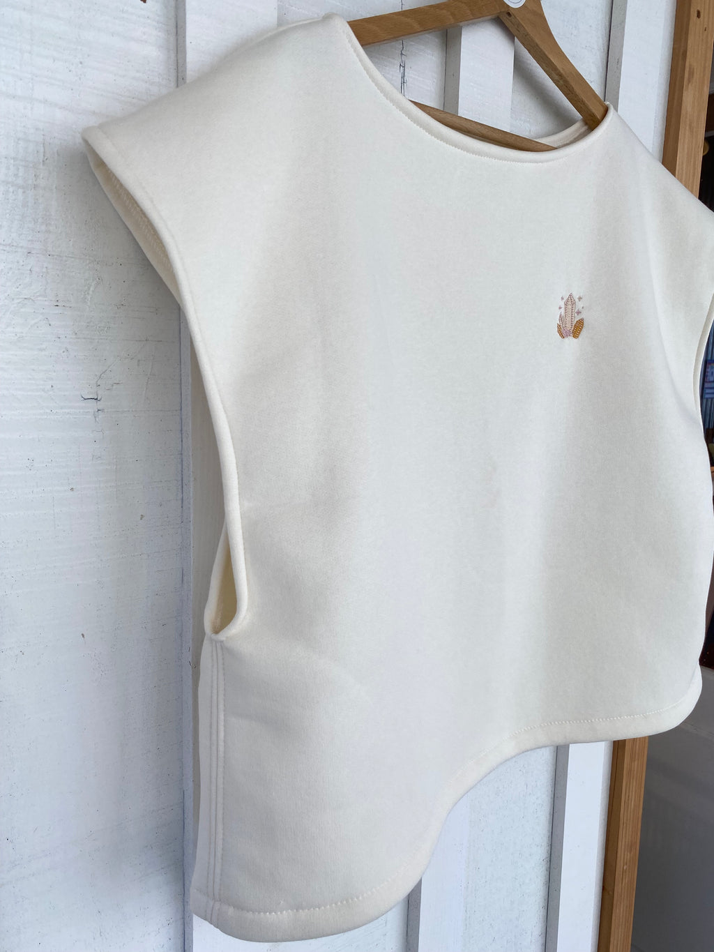 Pull SOFIA - écru, broderie cristaux