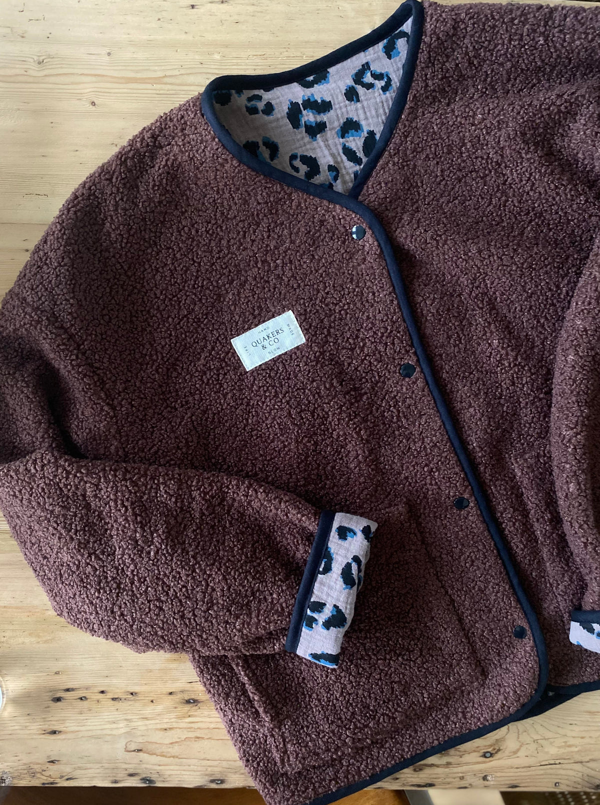Veste Rosa - imprimé Léo - réversible