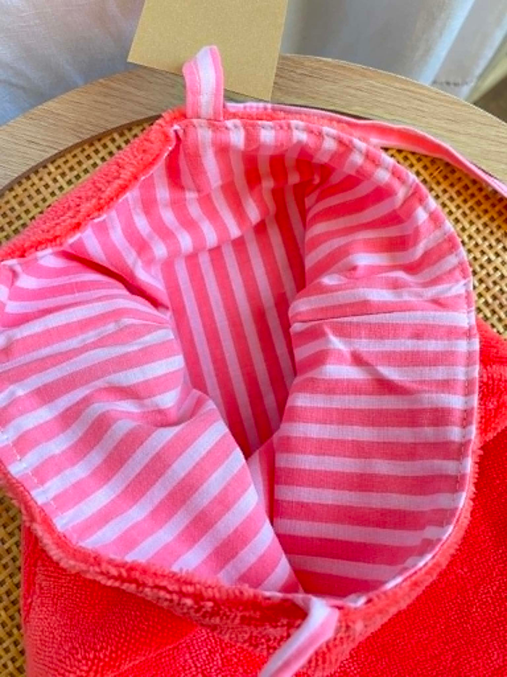Pochette à livre réversible en éponge de bambou & coton