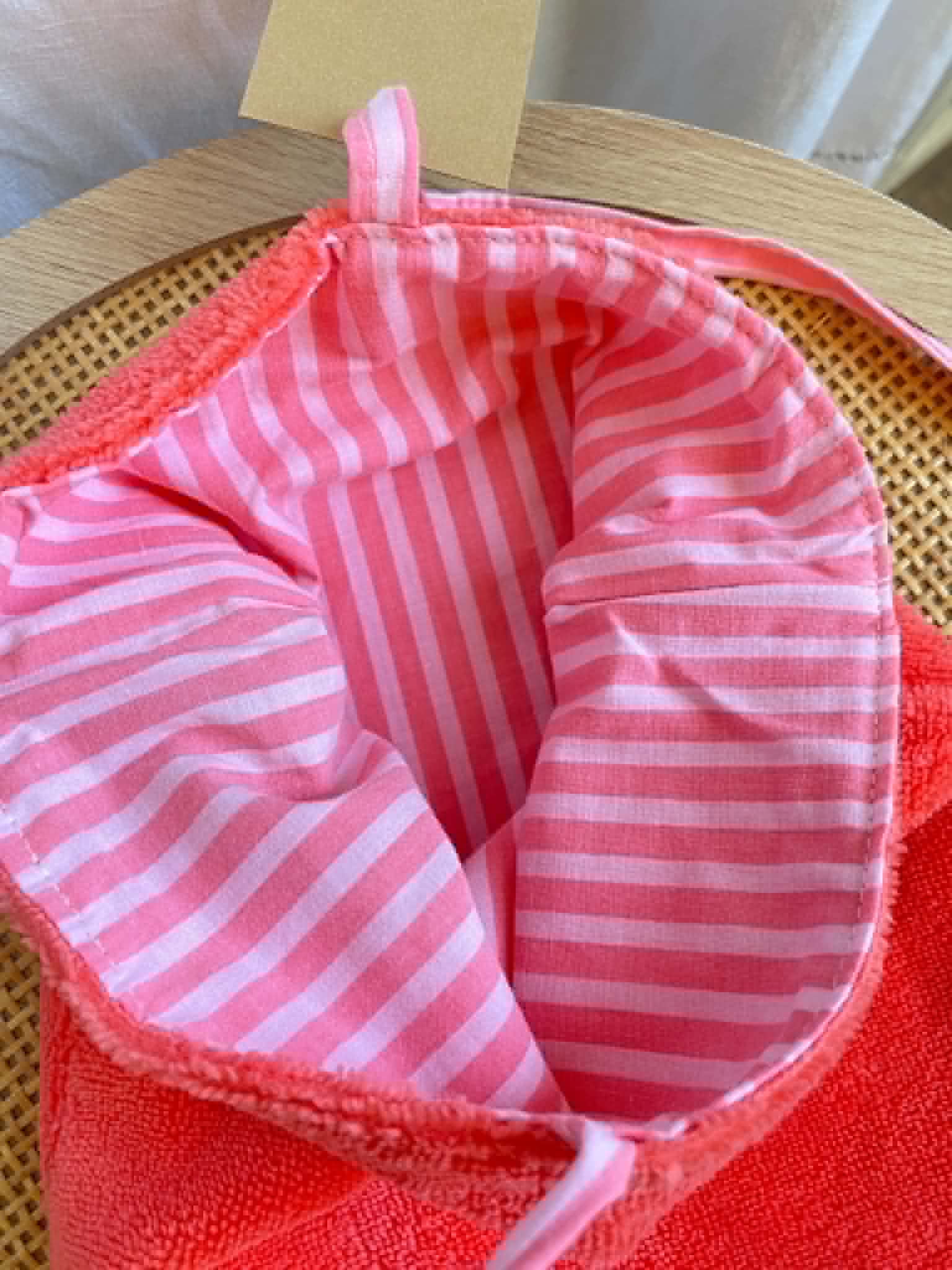 Pochette à livre réversible en éponge de bambou & coton